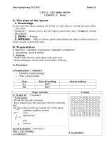 KHBD TIẾNG ANH 9 TUẦN 28 TIẾT 55 56 UNIT 8 WRITE L. FOCUS