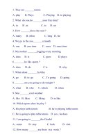 300 cau trac nghiem Tieng Anh