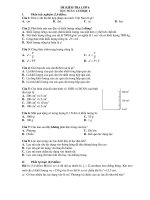 DE KIEM TRA HOC KY I VAT LY 6 DE KIEM TRA KET THUC HOC PHAN CO HOC 1