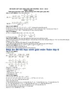 De thi HSG cac mon ToanAnhVan lop 6 cap huyen