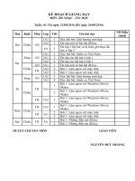 Ke hoach giang day Am nhac tin hoc HK1