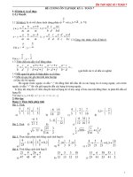 De cuong on tap hkI 1 so de tu luyen