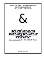 Ke hoach phong bo mon tin