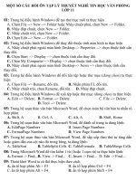 64 Cau hoi on tap thi nghe Tin Hoc