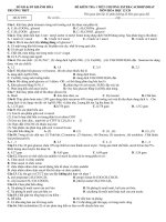 DE KIEM TRA LAN 1HOA 12ESTECARBOHYDRAT