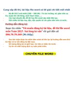Kho de thi file word co loi giai chi tiet theo chuong trinh nam hoc moi