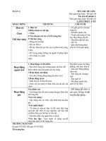 Giáo án phụ Tuần 3 chủ đề 