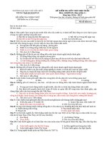 De thi TNKQ bai NTQS