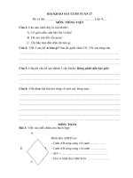 BAI KIEM TRA TOAN CUOI TUAN 27