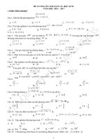 DE CUONG ON THI HK2 TOAN 10