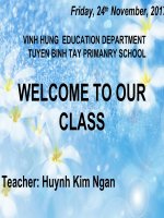 Unit 8 What subjects do you have today