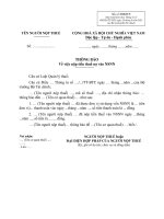 KTCN: Thông báo việc nộp tiền thuế nợ vào NSNN - HoaTieu.vn