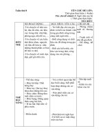 Giáo án tuần 8. Chủ đề Gia đình. Chủ đề nhánh; Ngôi nhà của bé