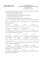 THPT Chuyen Dai Hoc Su Pham Ha Noi mon Vat Ly Lan 2 Nam 2017 File word