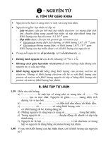 Hoa hoc 8 Chuong 1Bai 2Nguyen Tu Tom tat ly thuyet Bai tap tu luan Bai tap trac nghiem