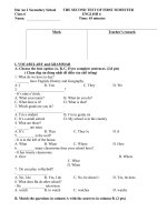 The second test english 6