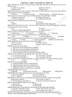 BAI TAP TRAC NGHIEM HOA 8 CHUONG 1