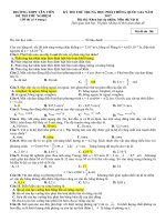 DAP AN va DE THI THU THPT QUOC GIA 2017 DE CHANYV