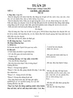 Giáo án Tổng hợp Lớp 3 - Tuần 25 - Năm học 2020-2021