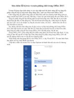 Sua chua loi bi treo va meo phong chu trong Office 2013