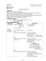 Giáo án Toán, Tiếng việt Lớp 3 - Tuần 14 - Năm học 2018-2019