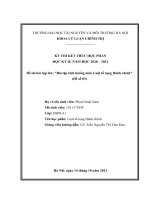 Bài tập tình huống môn luật tố tụng hành chính 