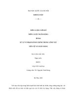 Chế tài đối với hành vi vi phạm pháp luật trong lĩnh vực tiền tệ và ngân hàng