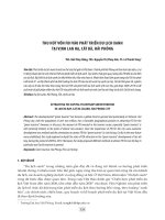 Thu hút vốn FDI vào phát triển du lịch xanh tại vịnh Lan Hạ, Cát Bà, Hải Phòng