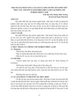 Một số giải pháp nâng cao chất lượng hướng dẫn sinh viên thực tập chuyên ngành Nhiệt điện lạnh tại phòng thí nghiệm nhiệt lạnh