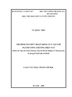 Mô hình tổ chức hoạt động tạp chí ngành công thương hiện nay (khảo sát tạp chí công thương, tạp chí doanh nghiệp và thương mại, từ tháng 012019 đến 032020)” 