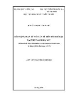Báo mạng điện tử với vấn đề biến đổi khí hậu tại việt nam hiện nay (khảo sát các báo vietnamplus vn, vnexpress net, dantri com  từ tháng 62014 đến tháng 62015) 