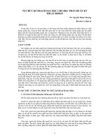 Tổ chức kế hoạch dạy học cho học phần đồ án kỹ thuật robot