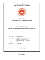 BÁO CÁO BÀI TẬP LỚN tìm hiểu về hệ thống thanh toán POS (thanh toán bằng thẻ) 