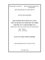 Báo in đồng bằng sông cửu long với vấn đề bảo vệ, chăm sóc sức khỏe cho phụ nữ và trẻ em hiện nay (khảo sát báo in 3 tỉnh long an, kiên giang và sóc trăng năm 2014) 