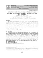Đề xuất nguyên tắc lựa chọn ngữ liệu dạy học biện pháp tu từ nhìn từ lí thuyết thụ đắc ngôn ngữ của Krashen