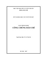 Công chúng báo chí (giáo trình nội bộ) 