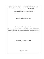 Lời bình phim tài liệu truyền hình (khảo sát chương trình phim tài liệu trên kênh vtv1 của đài truyền hình việt nam và phim tài liệu của đài phát thanh và truyền hình hải phòng năm 2016 – 2017) 