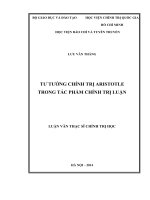 Tư tưởng chính trị aristotle trong tác phẩm chính trị luận 