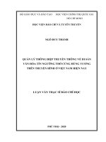 Quản lý thông điệp truyền thông về di sản văn hóa tín ngưỡng thờ cúng hùng vươngtrên truyền hình ở việt nam hiện nay” (khảo sát từ tháng 12019 đến tháng 62020) 