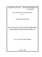 Quản lý tổ chức sản xuất chương trình thời sự trên kênh truyền hình nhân dân hiện nay 