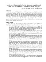 Khảo sát về hiệu quả của các phương pháp đánh giá sinh viên ngành KT tàu thủy đang được áp dụng