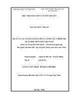 Quản lý các cơ quan báo chí trong tổng cục chính trị quân đội nhân dân việt nam 