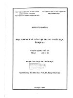 Học thuyết về tồn tại trong triết học êpiquya 