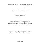 Truyền thông nội bộ trong tổng cục công nghiệp quốc phòng 