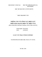 Thông tin về lĩnh vực điện lực trên báo mạng điện tử hiện nay 