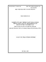 Nghiên cứu quy trình và kỹ năng cơ bản trong sáng tạo tác phẩm bình luận (khảo sát một số tác giả và tác phẩm báo nhân dân, quân đội nhân dân, tuổi trẻ, lao động từ tháng 62014 đến tháng 12015) 