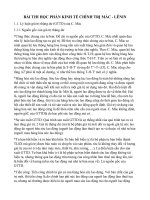 BÀI THI học PHẦN KINH tế CHÍNH TRỊ MácLênin