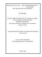 Tổ chức thông tin về học tập và làm theo tư tưởng, đạo đức, phong cách hồ chí minh trên báo mạng điện tử 