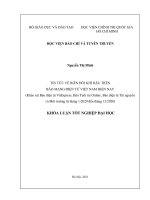 Tin tức về biến đổi khí hậu trên báo mạng điện tử việt nam hiện nay (khảo sát báo điện tử vnexpress, báo tuổi trẻ online, báo điện tử tài nguyên và môi trường từ tháng 12020 đến tháng 122020) 