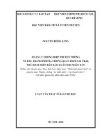 Quản lý thông điệp truyền thông về đấu tranh phòng, chống các quan điểm sai trái, thù địch trên báo quân đội nhân dân 